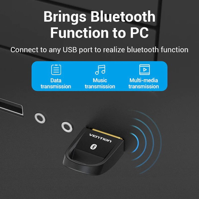 Vention Adaptador USB Bluetooth 5.0 CDSB0 Negro Vention Adaptador USB Bluetooth 5.0 CDSB0 Negro